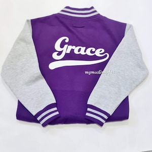 Adult and Kids Unisex  Personalised Varsity Jacket, Custom Varsity Jacket, Kids Baseball, Birthday Gift, Anniversary Gift