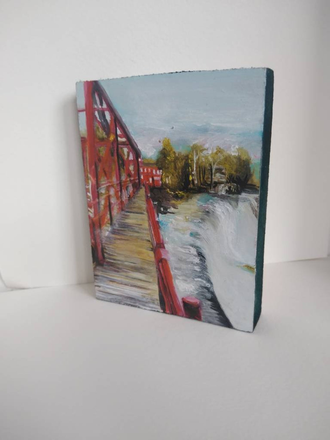 Gift Oil Painting Glendale Shoals Miniature Paintings Etsy