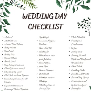 Wedding Decor Checklist - Etsy Canada