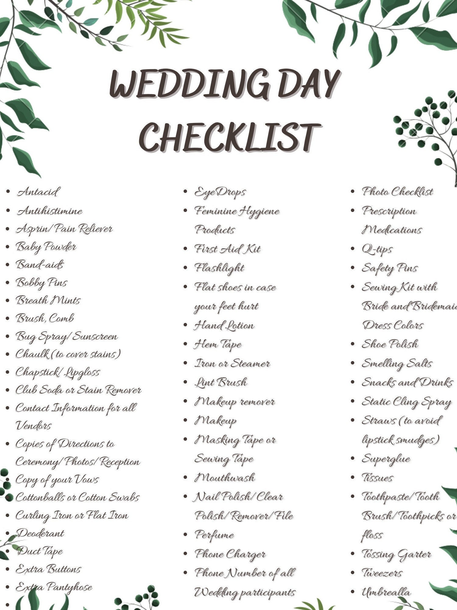 Wedding Checklist Wedding Planner Printable Sheet Ubicaciondepersonas 