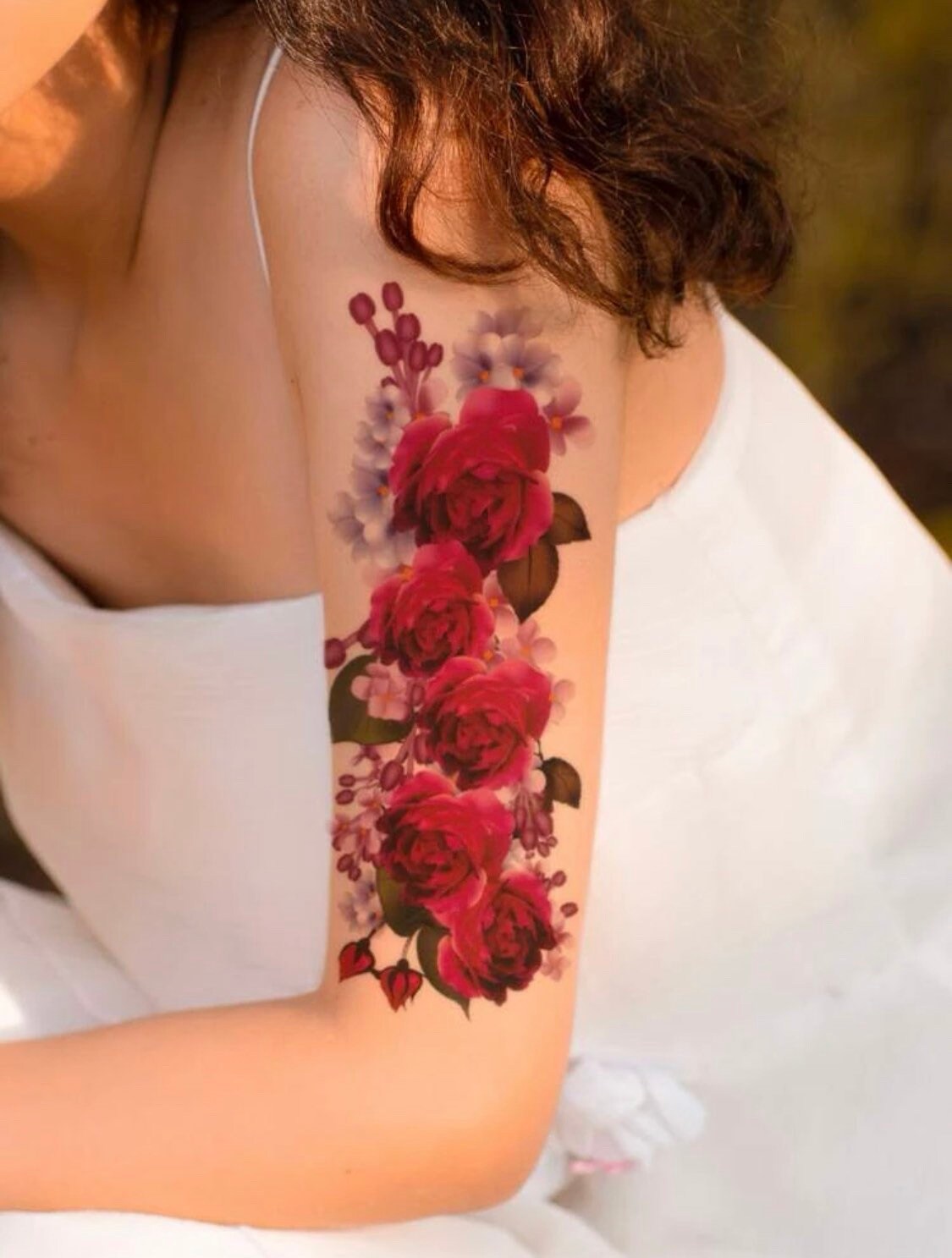 Vintage Boho Flower Tattoo Arrangement Floral Tattoos - Etsy