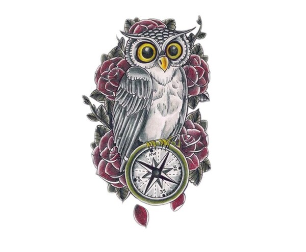 Printable Baby Owl Temporary Tattoos