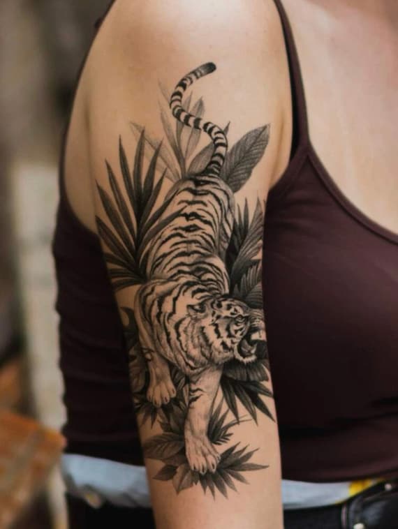 Crouching Tiger Temporary Tattoo Nature Tattoos Animal - Etsy Crouching Tiger Temporary Tattoo Nature Tattoos Animal - Etsy