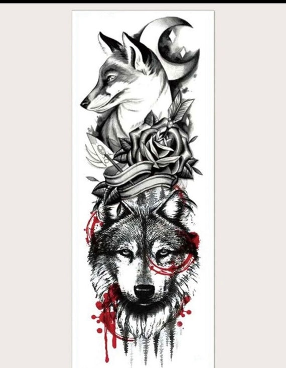 Details more than 78 wolf and fox tattoo best - in.eteachers