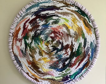 Custom Weaving -DEPOSIT ONLY- Framed Tapestry | Keepsake Art | Recycled | Commission Art | Keepsake Wall Hanging | ToolBoxEarth