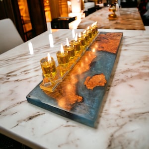 Hanukkah menorah handmade unique piece