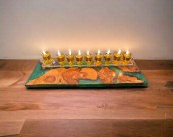 Hanukkah menorah handmade unique piece