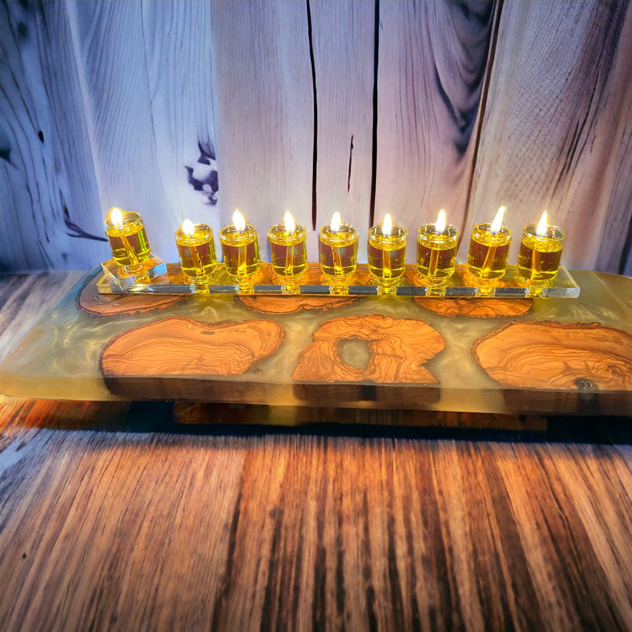 Hanukkah menorah handmade unique piece