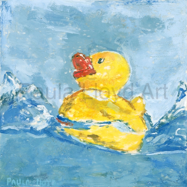 Rubber Ducky | Limited Edition Fine Art Giclée Print | Individually Numbered, Titled and Signed by the Artist Paula Lloyd