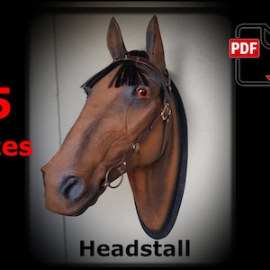 Pdf pattern for headstall / bridle Crown
