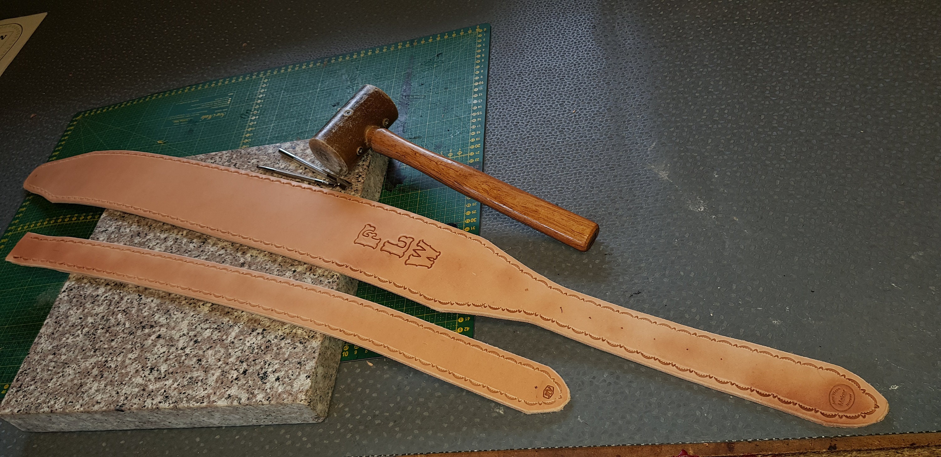 Printable Leather Guitar Strap Pattern