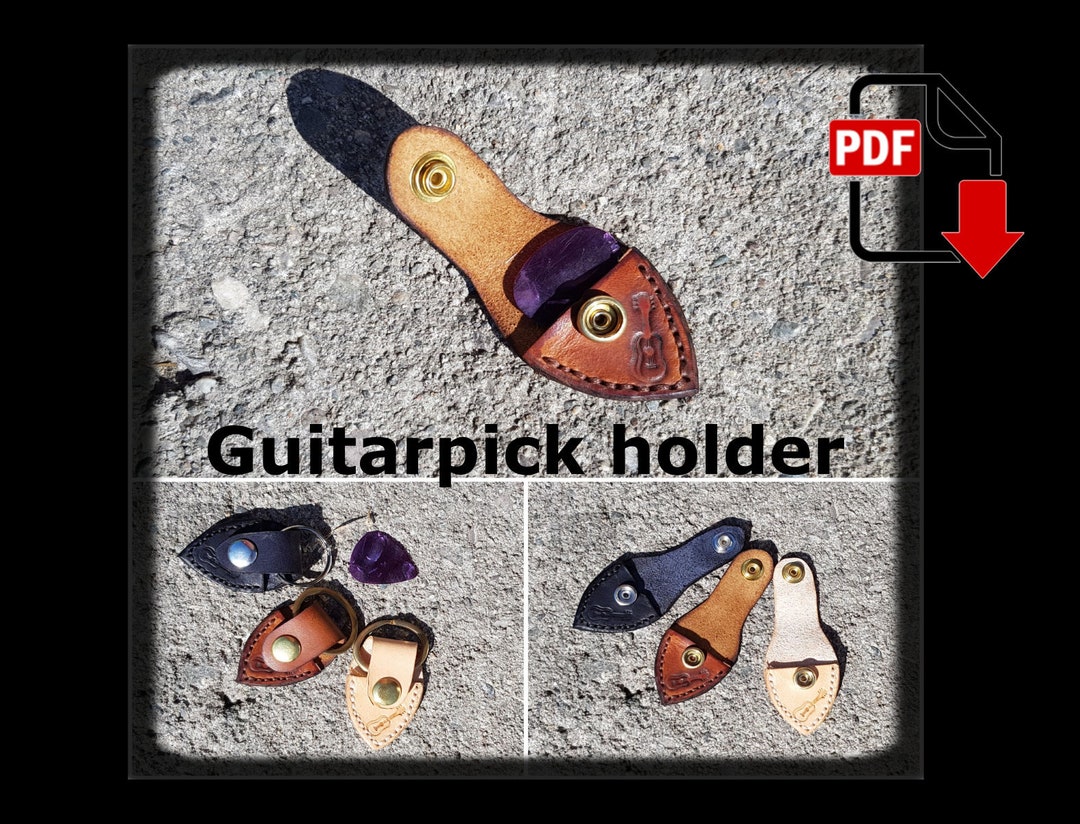 Pdf Pattern for Guitar Pick Holder Etsy
