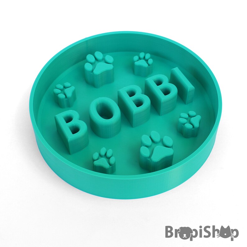 Custom Slow Feeder Dog Bowl Personalized Cat Dish Pets Etsy