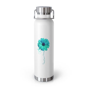 Cervical Cancer Gift, Cervical Awareness Gift Idea, Teal Ribbon, Mothers Day, Copy of 22oz Vacuum Insulated Bottle