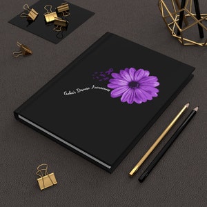 Crohn&#39;s Disease Gifts, Crohn&#39;s Awareness Products, Crohn&#39;s Disease Awareness Ribbon, Hardcover Journal Matte
