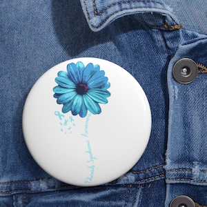 Edwards Syndrome Awareness Ribbon, Edwards Syndrome Support Gift Idea, Family Support, Edwards Syndrome Ribbon Pin, Custom Pin Buttons