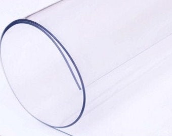 Transparent PVC film - 2mm thick - Several widths available