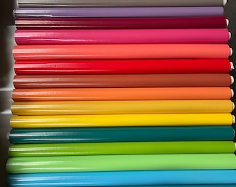 Effen gelakt tafelzeil 140 cm - verschillende kleuren beschikbaar