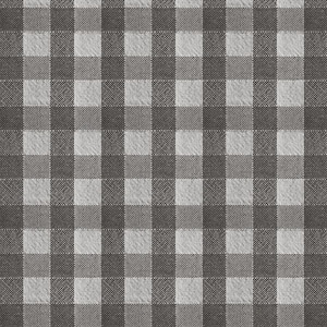 Oilcloth tablecloth 140cm - NORMAND XL Black (round/oval/rectangular)
