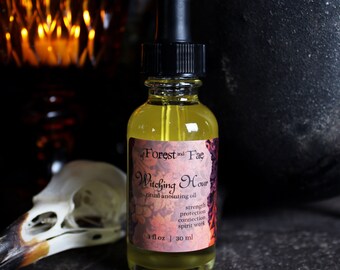 Witching Hour Sacred Ritual Oil | Anointing Oil | Altar Oil | Spellcrafting | Witchcraft | Candle Dressing Oil | Altar Tools | Witchy Tools