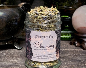 Cleansing Spellwork Herb Blend | Blessing Herbs | Warding Herbs | Smoke Cleansing | Ritual Herbs | Witch Apothecary Herbs | Witch Altar Herb