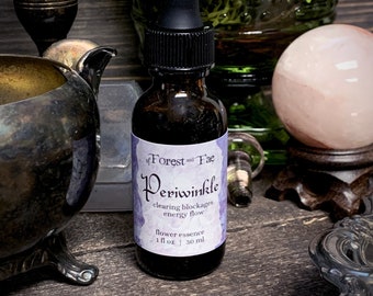 Energy Flow – Periwinkle Flower Essence for divination, intuition, wisdom, clarity, empathy, releasing trauma, balance and peace