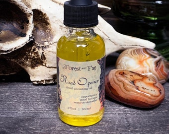 Road Opener Ritual Anointing Oil | Altar Oil | Opportunity | Spellcrafting | Witchcraft | Candle Dressing Oil | Altar Tools | Witchy Tools