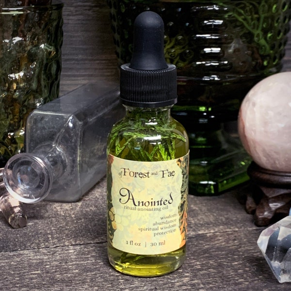 Ritual Anointing Oil | Altar Oil | Manifesting | Intention Oil | Candle Dressing Oil | Witchcraft | Pagan | Spellcrafting | Protection Oil