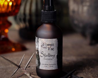 Shielding Ritual Spray | Florida Water for Protection & Manifestation with Black Tourmaline.