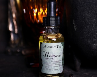 Mugwort Dream Oil | Lucid Dreaming | Journey Work | Altar Oil | Ritual | Spellcrafting | Witchcraft | Candle Dressing Oil | Witch