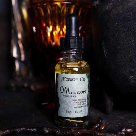Mugwort Dream Oil | Lucid Dreaming | Journey Work | Altar Oil | Ritual | Spellcrafting | Witchcraft | Candle Dressing Oil | Witch