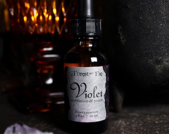 Protection – Violet Flower Essence for peace, deep healing, protection, love, banish negative energy.