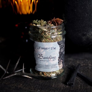 Banishing Spellwork Herb Blend, Shielding, Warding, Ritual Herbs, Witchcraft Tools, Witch Apothecary Herbs, Witch Altar, Low John Herb image 4