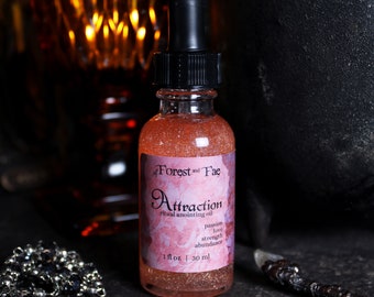 Attraction Ritual Oil | Altar Oil | Spellcrafting | Witchcraft | Manifestation | Candle Dressing Oil | Pagan | Love & Attraction Ritual