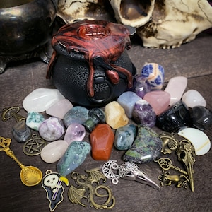 Witch&#39;s Cauldron Crystal Confetti | Crystal Confetti | Crystal Witch | Crystal Scoop | Witchcraft Crystals | Witchy Gift | Stocking Stuffer