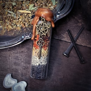 Road Opener Spell Jar, Witch Jar for Removing Obstacles, Good Fortune, Protection, Peace,  Abundance,  Witch Bottle, Handmade Gift