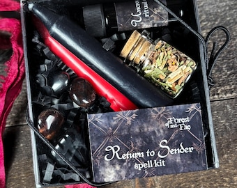 Return to Sender Ritual Kit | Protection & Banishing Spell | Banishing Spell Kit | Witchcraft Reversal Kit | Energy Shielding | Uncrossing