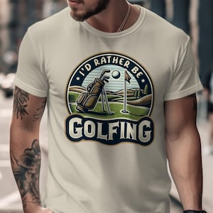 Rolig golfälskare PNG: Sporthobby-tröjadesign (digital nedladdning)