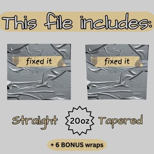 duct tape tumbler wrap