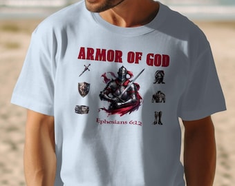Armor of God PNG, Ephesians 6:12, Christian Shirt Design (Digital Download)
