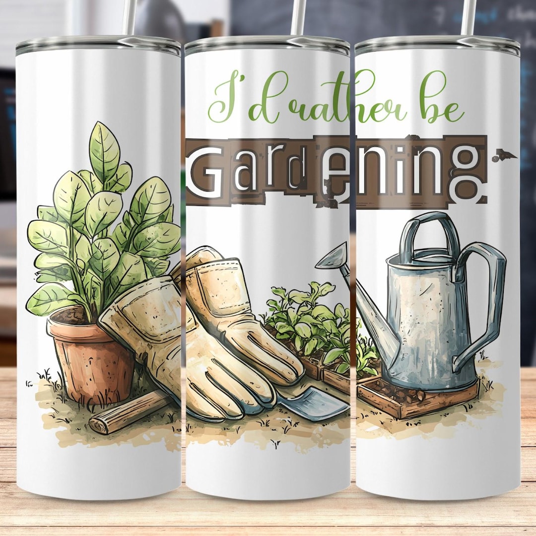 Gardening Tumbler Wrap Design: Plant Lover Sublimation (digital ...