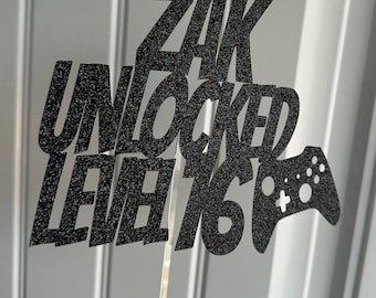 Custom Gamer Birthday Cake Topper: Video Game Controller Party Decor