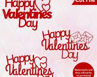 Valentine's Day Bundle 2026 Cake Topper Digital Download - PNG/SVG
