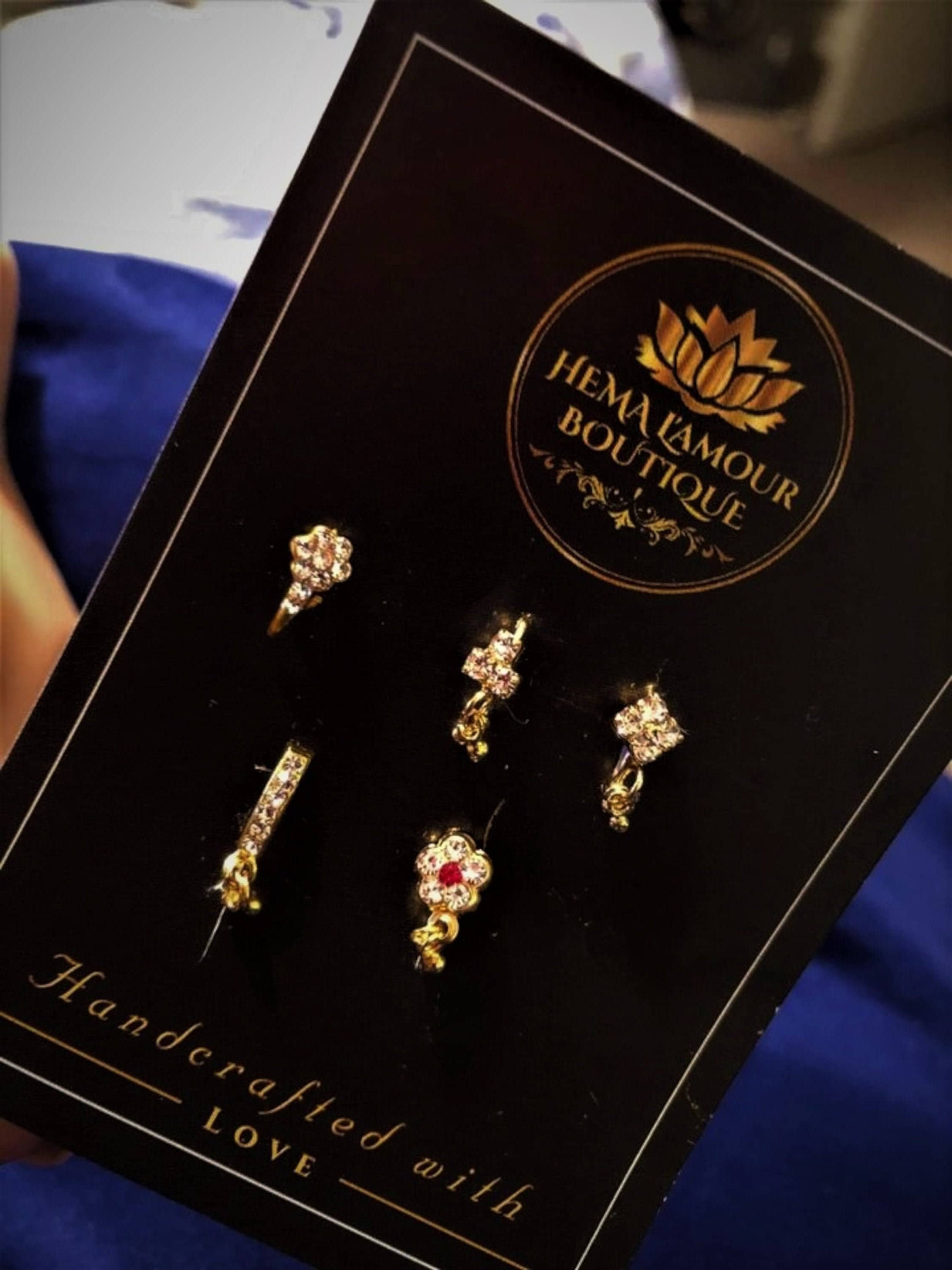 5 Piece Nose Ring Set