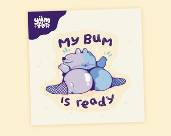 Bedpan Big Butts Humor Sticker