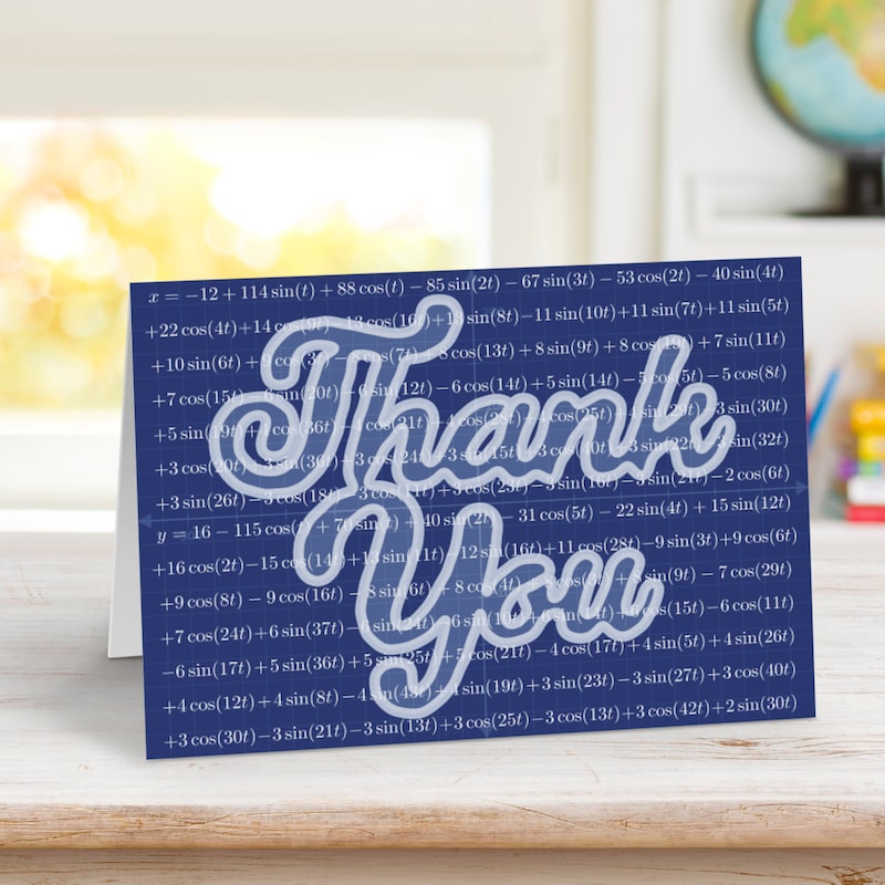 Math Greeting Card - Etsy