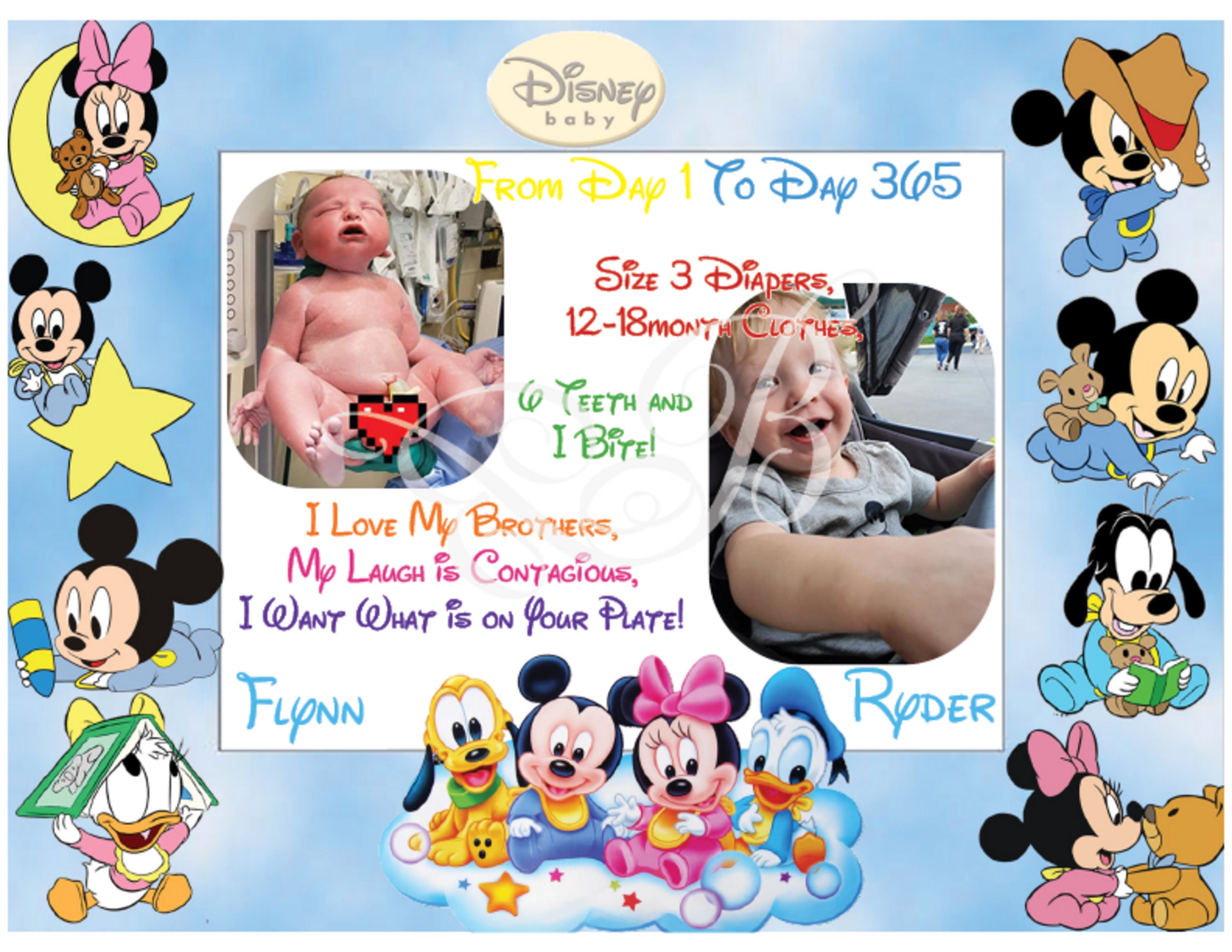 Disney Baby Frame Etsy