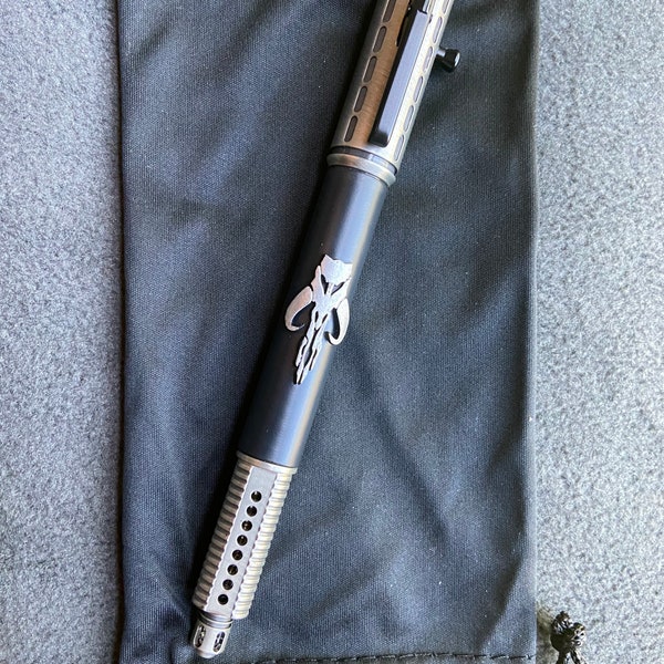 Mandalorian Mythosaur Bounty Hunter AR-15 Rifle Pen with Flip-up Ghost Ring Sight - Made in USA!