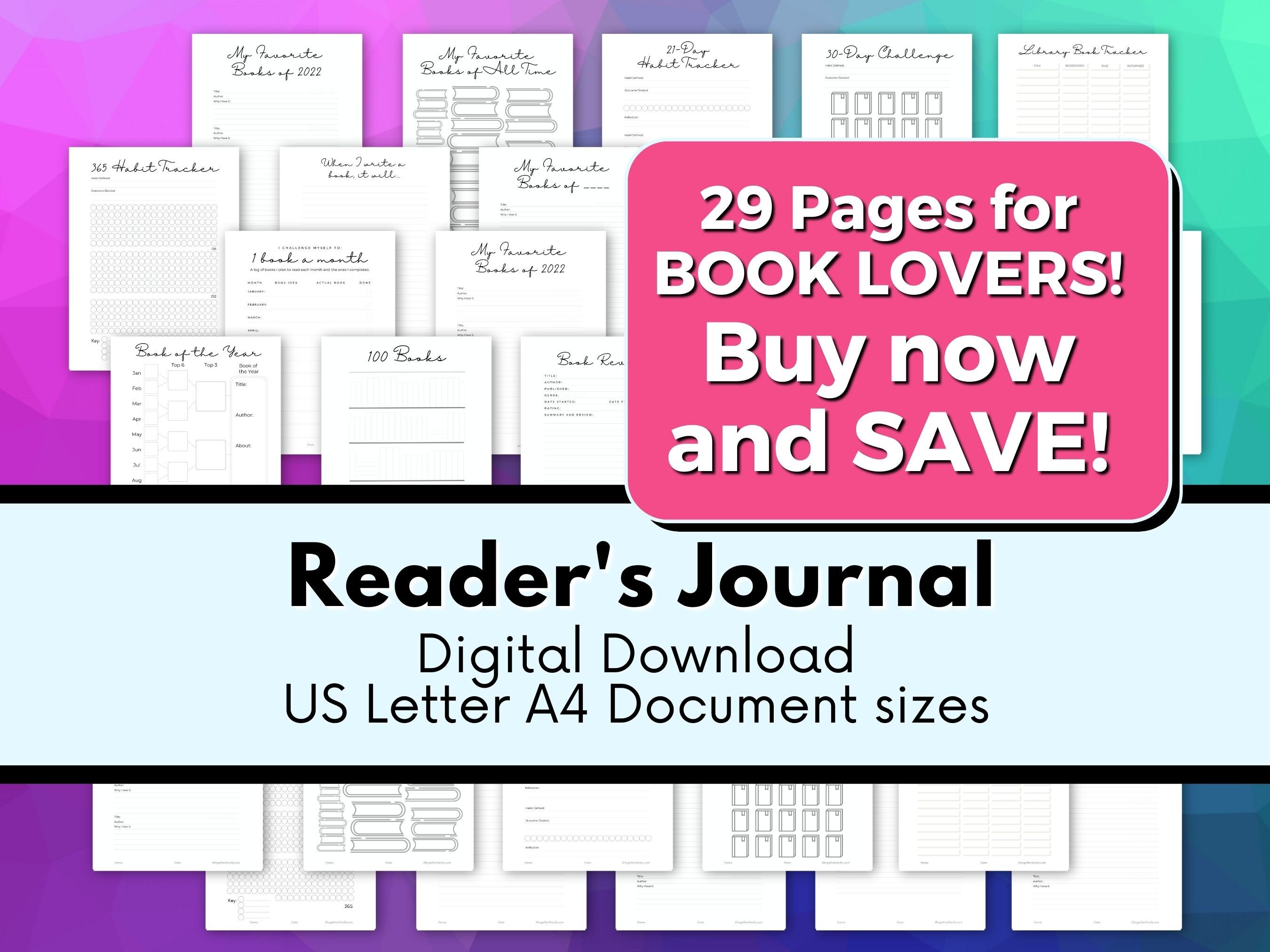 30 Day Challenge Printable | Habit Tracker | PDF Download - Etsy