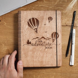 Adventure Book Scrapbook valentines Scrapbook Gift for him and her Adventure Album valentines gift Hand Made Notebook